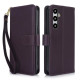For Samsung Galaxy S24+ / S25+ 5G Multi-Card Wallet RFID Leather Phone Case(Dark Purple)