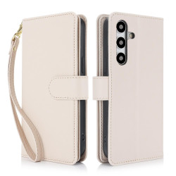 For Samsung Galaxy S24+ / S25+ 5G Multi-Card Wallet RFID Leather Phone Case(Apricot)