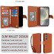 For Samsung Galaxy S24+ / S25+ 5G Multi-Card Wallet RFID Leather Phone Case(Brown)