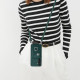 For Samsung Galaxy S24+ 5G Organ Card Bag Ring Holder Phone Case with Long Lanyard(Green)