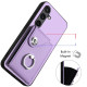 For Samsung Galaxy S24+ 5G Organ Card Bag Ring Holder Phone Case with Long Lanyard(Purple)