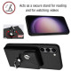 For Samsung Galaxy S24+ 5G Organ Card Bag Ring Holder Phone Case with Long Lanyard(Black)