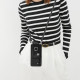 For Samsung Galaxy S24+ 5G Organ Card Bag Ring Holder Phone Case with Long Lanyard(Black)