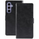 For Samsung Galaxy S24+ 5G GOOSPERY BLUE MOON Crazy Horse Texture Leather Phone Case(Black)