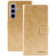 For Samsung Galaxy S24+ 5G GOOSPERY BLUE MOON Crazy Horse Texture Leather Phone Case(Gold)
