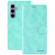 For Samsung Galaxy S24+ 5G GOOSPERY BLUE MOON Crazy Horse Texture Leather Phone Case(Mint Green)