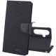 For Samsung Galaxy S24+ 5G GOOSPERY CANVAS DIARY Fabric Texture Flip Leather Phone Case(Black)