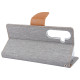 For Samsung Galaxy S24+ 5G GOOSPERY CANVAS DIARY Fabric Texture Flip Leather Phone Case(Grey)