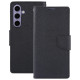 For Samsung Galaxy S24+ 5G GOOSPERY FANCY DIARY Cross Texture Leather Phone Case(Black)