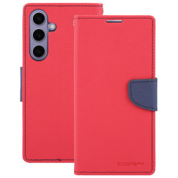 For Samsung Galaxy S24+ 5G GOOSPERY FANCY DIARY Cross Texture Leather Phone Case(Red)