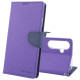 For Samsung Galaxy S24+ 5G GOOSPERY FANCY DIARY Cross Texture Leather Phone Case(Purple)