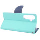 For Samsung Galaxy S24+ 5G GOOSPERY FANCY DIARY Cross Texture Leather Phone Case(Mint Green)