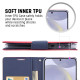 For Samsung Galaxy S24+ 5G GOOSPERY FANCY DIARY Cross Texture Leather Phone Case(Rose Red)