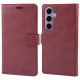 For Samsung Galaxy S24+ 5G GOOSPERY MANSOOR DIARY 9 Card Slots Leather Phone Case(Wine Red)