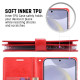 For Samsung Galaxy S24+ 5G GOOSPERY MANSOOR DIARY 9 Card Slots Leather Phone Case(Wine Red)