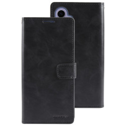 For Samsung Galaxy S24+ 5G GOOSPERY MANSOOR DIARY 9 Card Slots Leather Phone Case(Black)