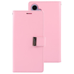 For Samsung Galaxy S24+ 5G GOOSPERY RICH DIARY Crazy Horse Texture Leather Phone Case(Pink)