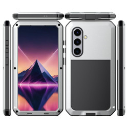 For Samsung Galaxy S24+ 5G Shockproof Life Waterproof Silicone + Zinc Alloy Phone Case(Silver)