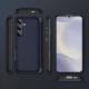 For Samsung Galaxy S23 5G 3 in 1 Flip Holder Phone Case(Royal Blue)