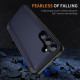 For Samsung Galaxy S23 5G 3 in 1 Flip Holder Phone Case(Royal Blue)