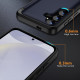 For Samsung Galaxy S23 5G 3 in 1 Flip Holder Phone Case(Royal Blue)