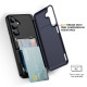 For Samsung Galaxy S23 5G 3 in 1 Flip Holder Phone Case(Royal Blue)