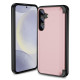 For Samsung Galaxy S23 5G 3 in 1 Flip Holder Phone Case(Pink)