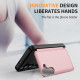 For Samsung Galaxy S23 5G 3 in 1 Flip Holder Phone Case(Pink)
