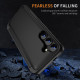 For Samsung Galaxy S24+ 5G 3 in 1 Flip Holder Phone Case(Black)