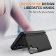 For Samsung Galaxy S24+ 5G 3 in 1 Flip Holder Phone Case(Black)