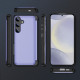 For Samsung Galaxy S24+ 5G 3 in 1 Flip Holder Phone Case(Light Purple)