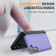 For Samsung Galaxy S24+ 5G 3 in 1 Flip Holder Phone Case(Light Purple)