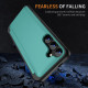 For Samsung Galaxy S24+ 5G 3 in 1 Flip Holder Phone Case(Cyan)