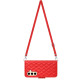 For Samsung Galaxy S24+ 5G Rhombic Texture Flip Leather Phone Case with Long Lanyard(Red)