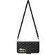 For Samsung Galaxy S24+ 5G Rhombic Texture Flip Leather Phone Case with Long Lanyard(Black)