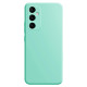 For Samsung Galaxy S24+ 5G Imitation Liquid Silicone Phone Case(Light Cyan)
