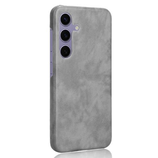For Samsung Galaxy S24+ 5G Litchi Texture Back Cover Phone Case(Grey)