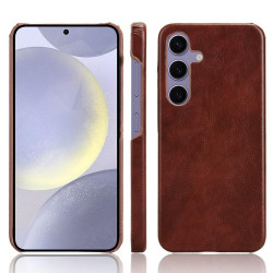 For Samsung Galaxy S24+ 5G Litchi Texture Back Cover Phone Case(Brown)