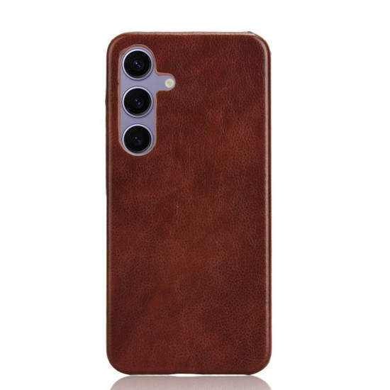 For Samsung Galaxy S24+ 5G Litchi Texture Back Cover Phone Case(Brown)
