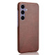 For Samsung Galaxy S24+ 5G Litchi Texture Back Cover Phone Case(Brown)