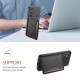 For Samsung Galaxy S24+ 5G Calf Texture Card Bag Design Full Coverage Phone Case(Black)