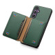 For Samsung Galaxy S24+ 5G Calf Texture Card Bag Design Full Coverage Phone Case(Green)