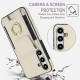 For Samsung Galaxy S24+ 5G Elastic Card Bag Ring Holder Phone Case(White)