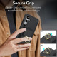 For Samsung Galaxy S24+ 5G Elastic Card Bag Ring Holder Phone Case(Black)