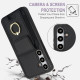 For Samsung Galaxy S24+ 5G Elastic Card Bag Ring Holder Phone Case(Black)