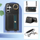 For Samsung Galaxy S24+ 5G Crossbodys Wallet Bag Ring Holder Leather Phone Case(Black)