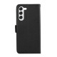 For Samsung Galaxy S23 5G ABEEL Side-Magnetic Litchi Pattern Leather RFID Phone Case(Black)