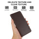 For Samsung Galaxy S23 5G ABEEL Side-Magnetic Litchi Pattern Leather RFID Phone Case(Brown)