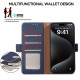 For Samsung Galaxy S23 5G ABEEL Side-Magnetic Litchi Pattern Leather RFID Phone Case(Blue)
