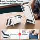 For Samsung Galaxy S24+ 5G Retro Leather Invisible Stand MagSafe Phone Case(White)